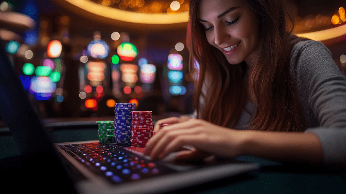 online casinos: blockchain transaction screen in a secure online casino 